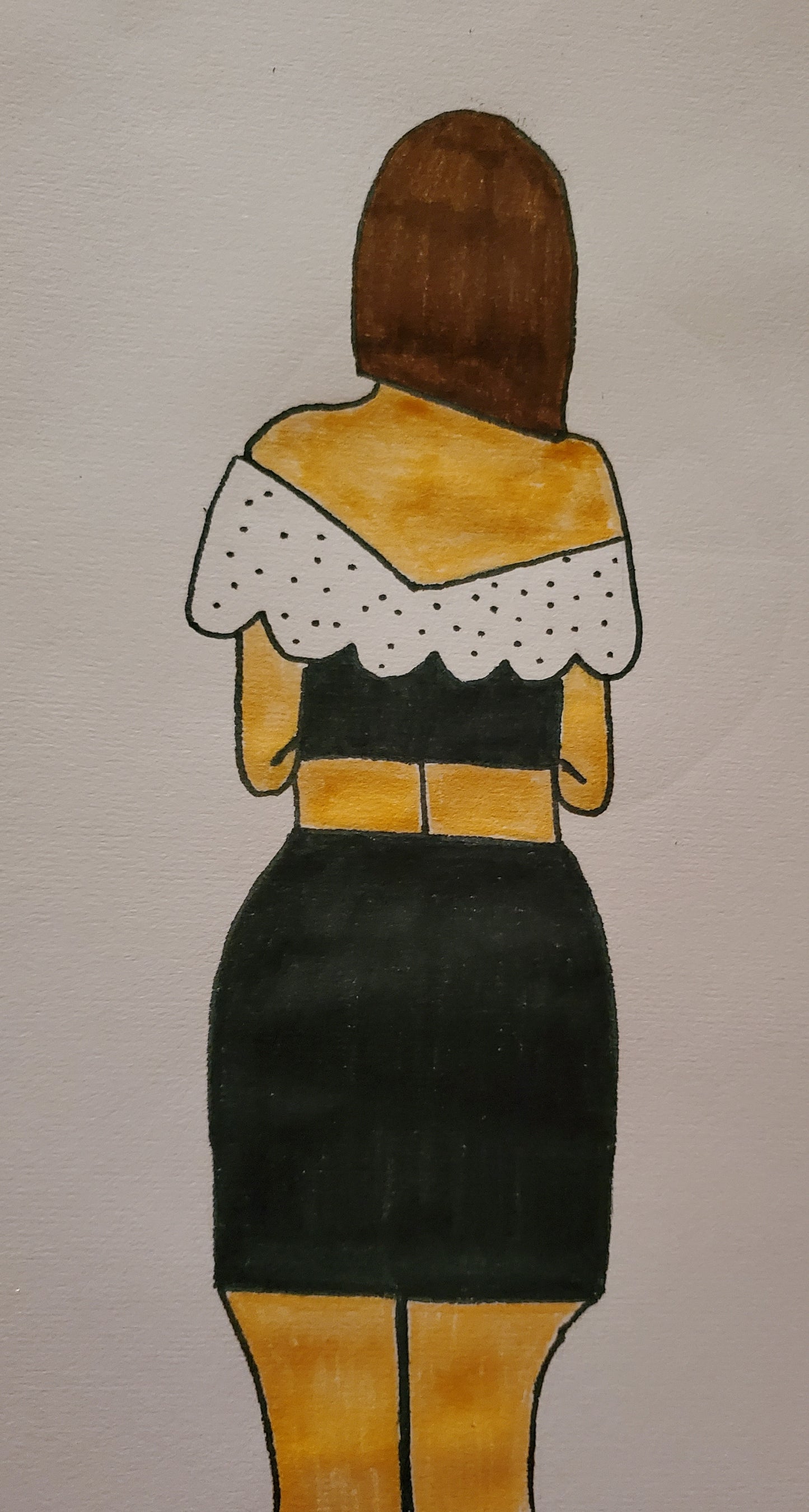 Lady in a pretty outfit