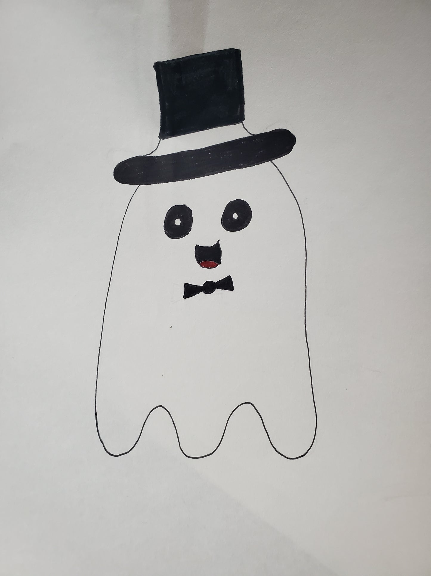 Ghost with a hat