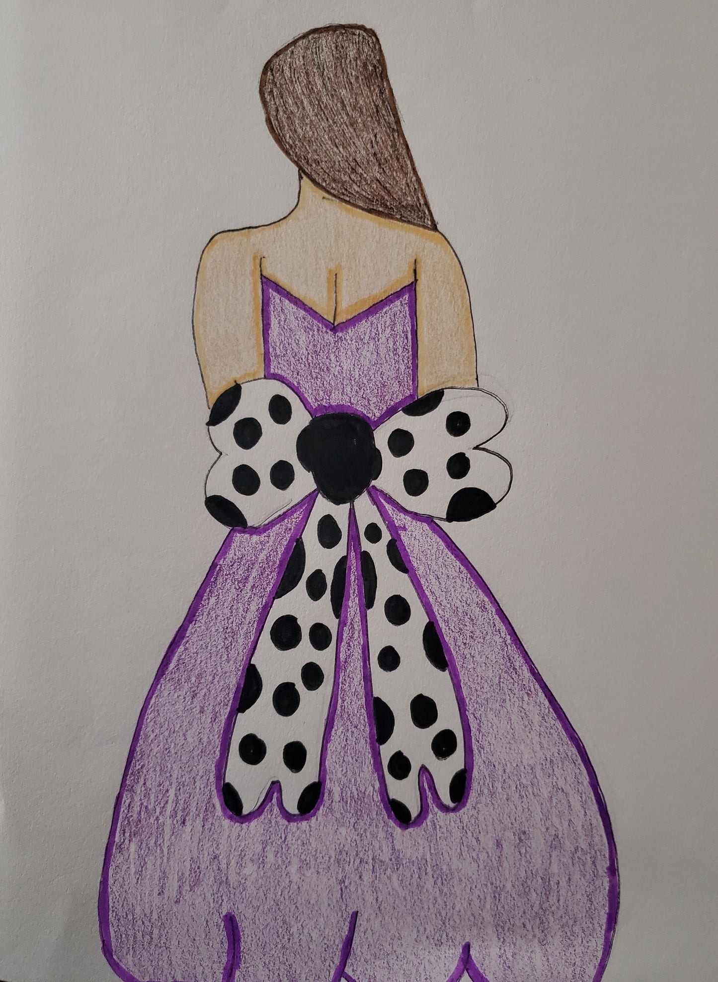 Girl in the purple dress