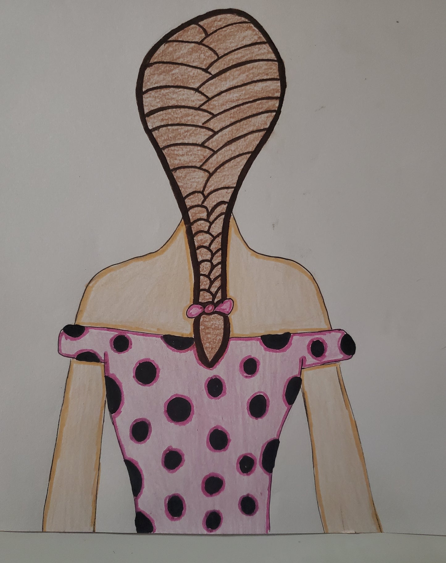 Girl with a braid