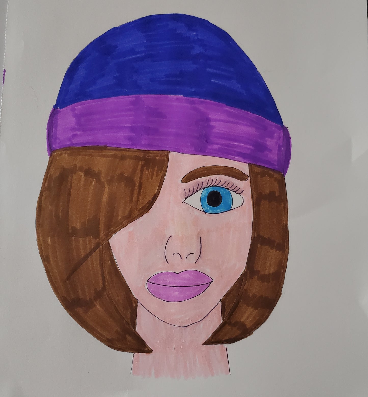 Another girl in a beanie
