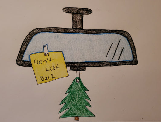 Rear view mirror with car freshner