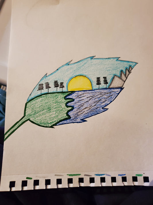 Sunrise in a leaf