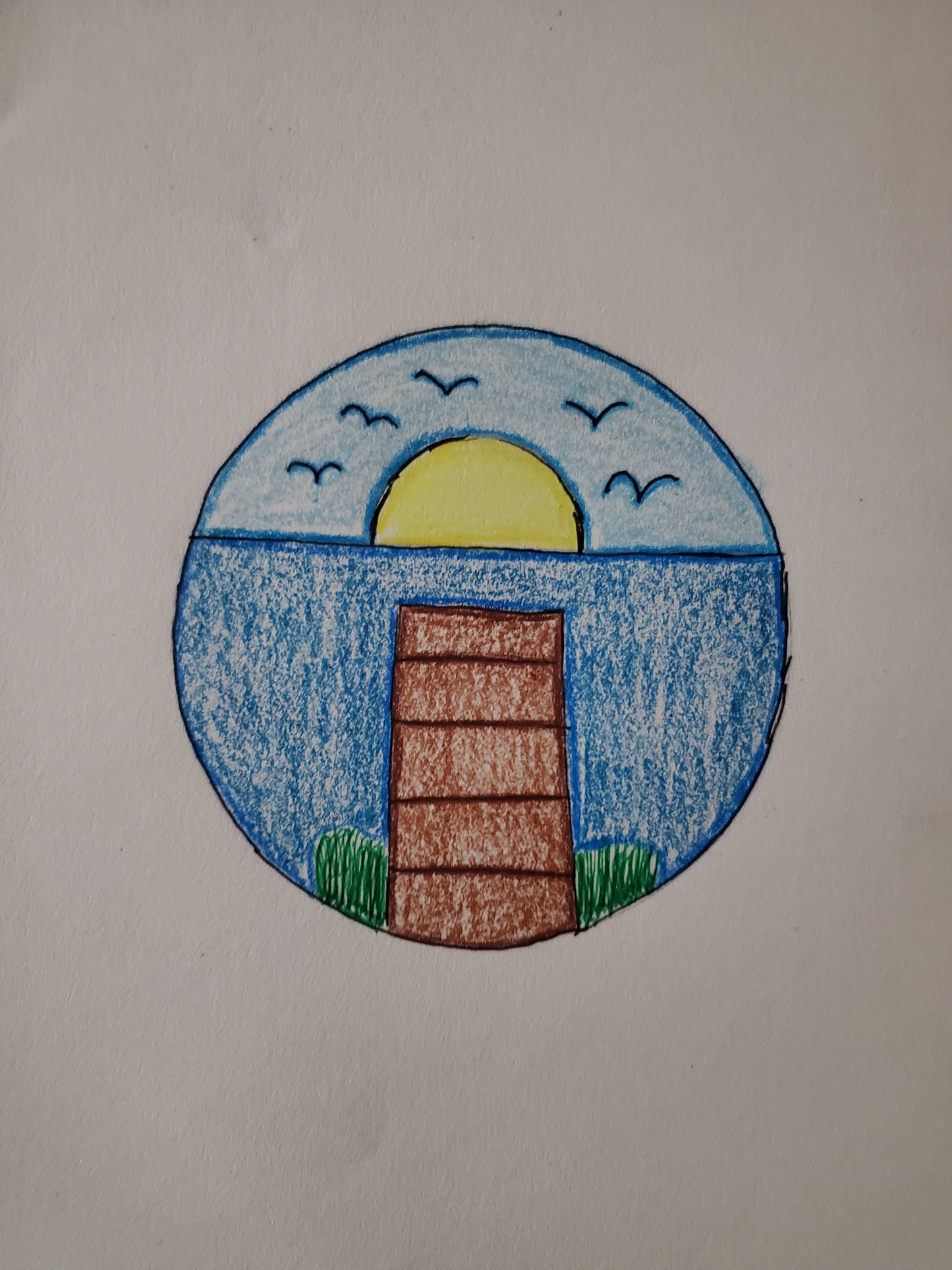 A dock leading to water