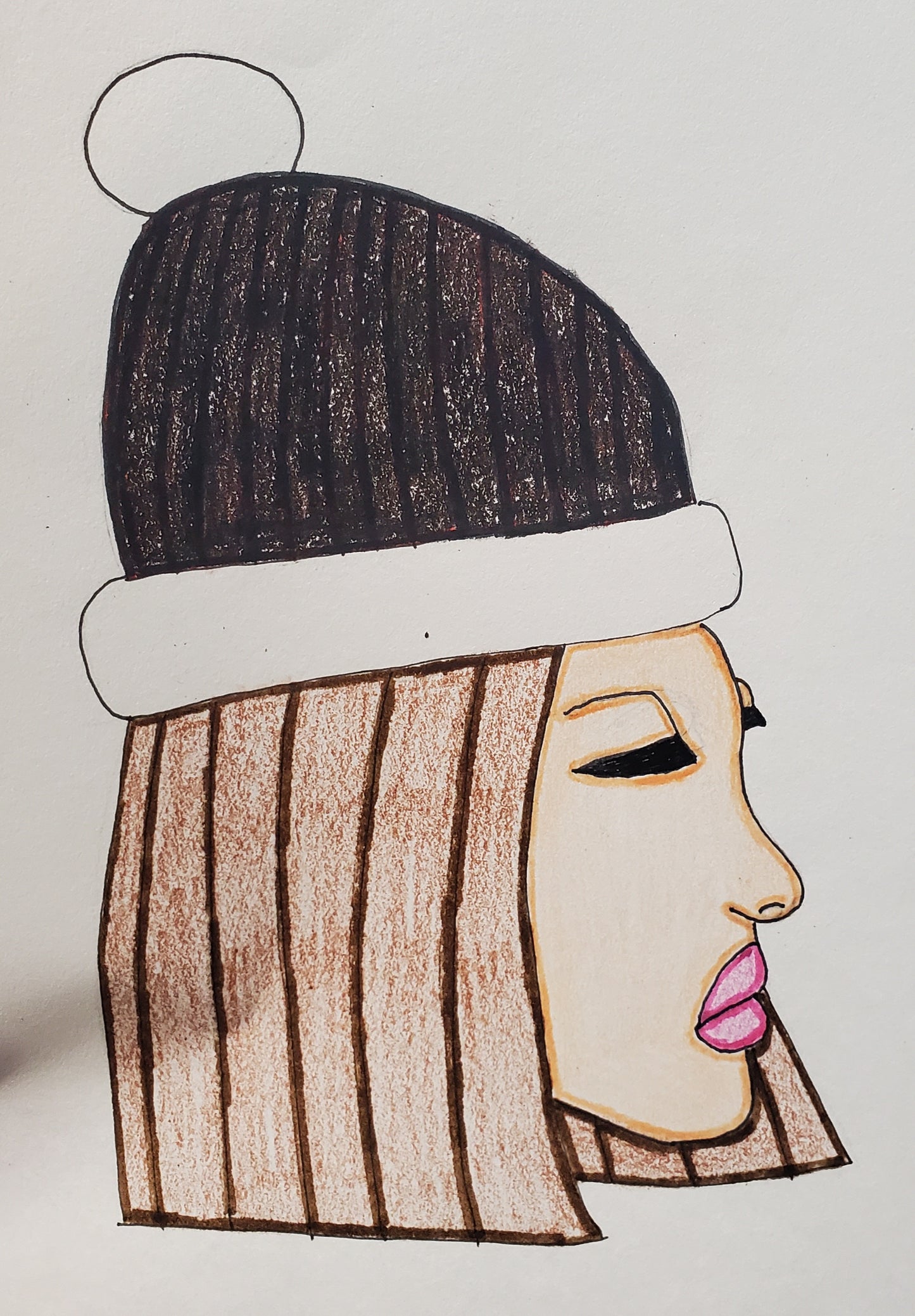 Girl with a beanie