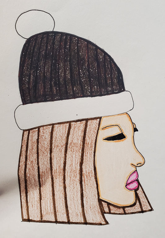 Girl with a beanie