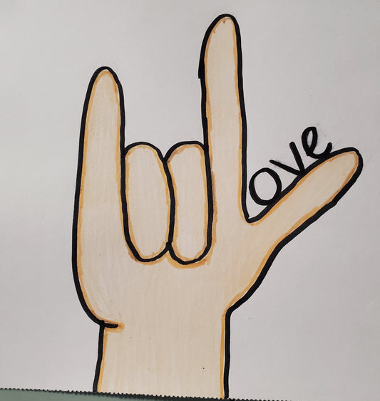 Love hand symbol