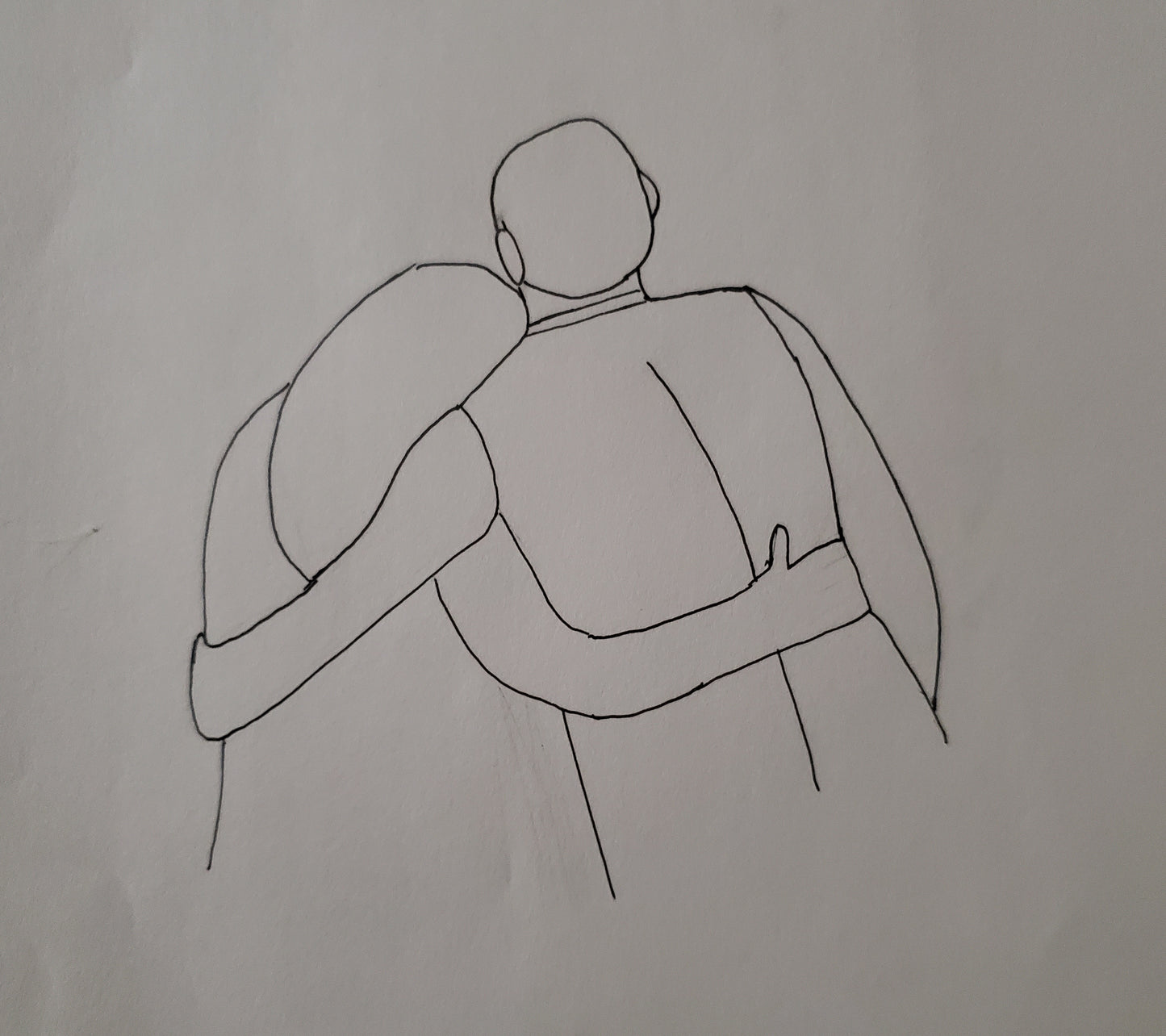 2 people hugging