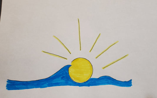 The sun and the ocean