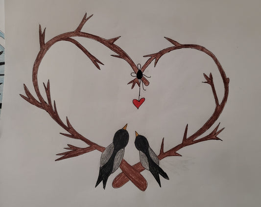 2 birds in love