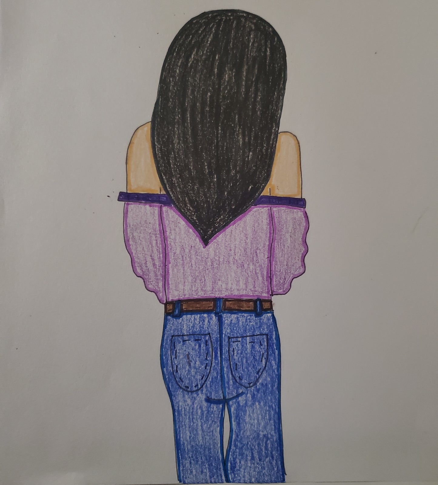 Girl in jeans