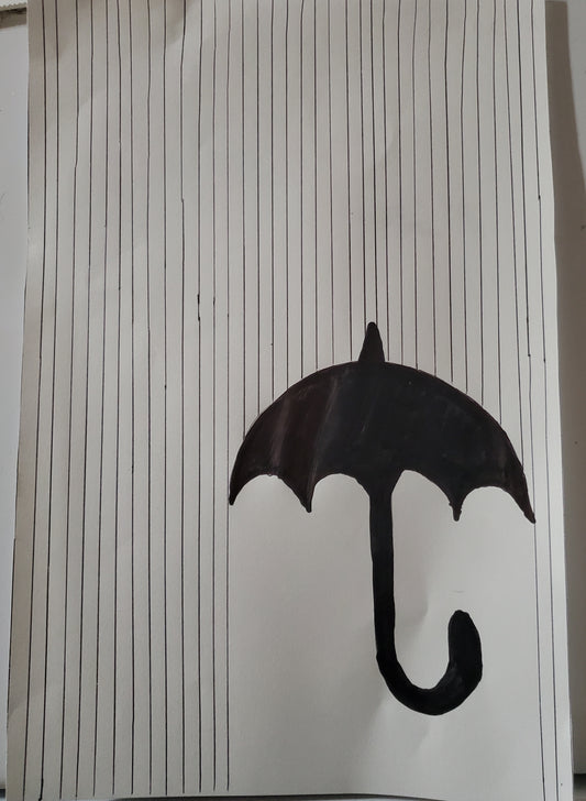 Umbrella pen art