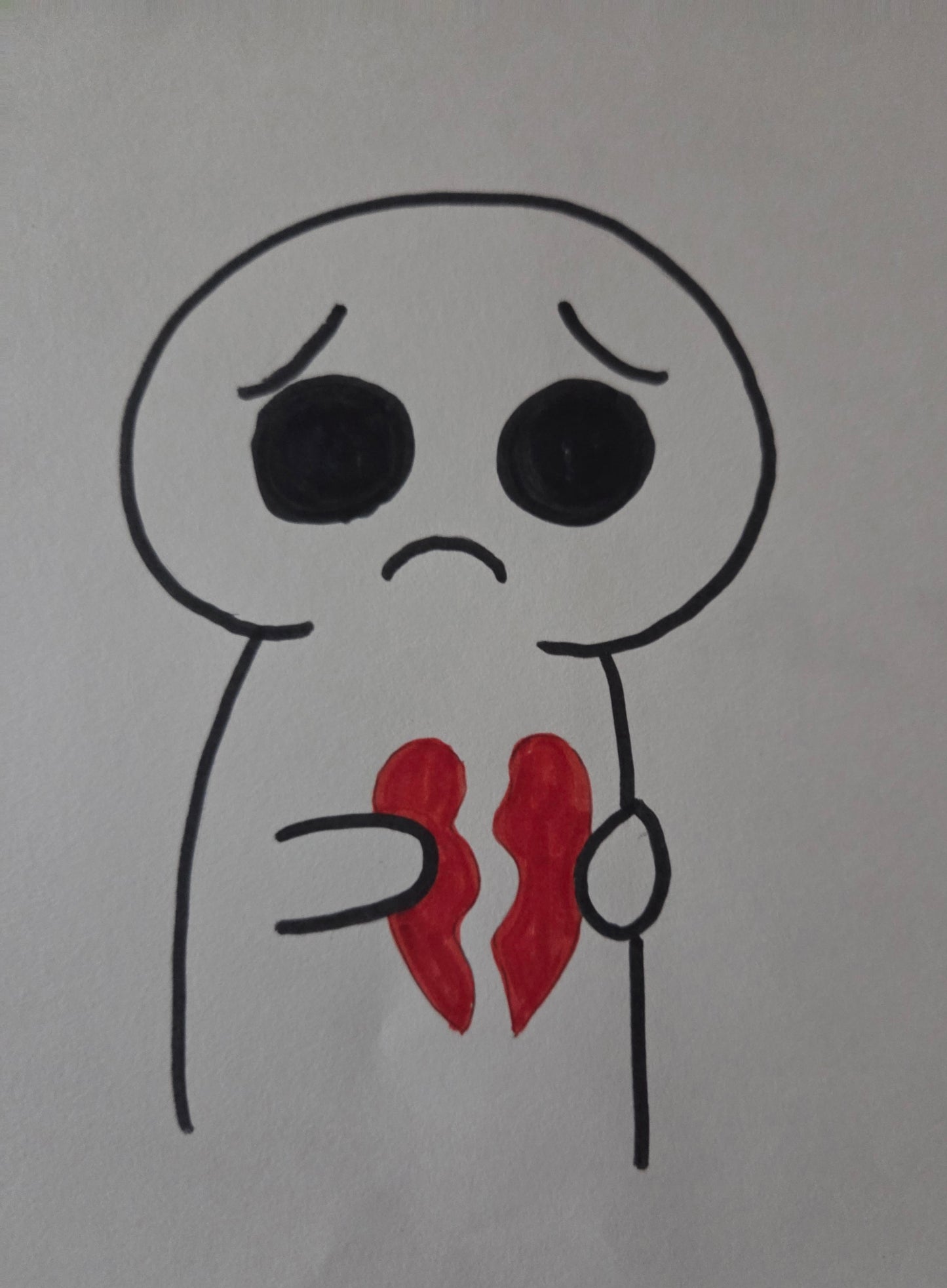 Holding a broken heart