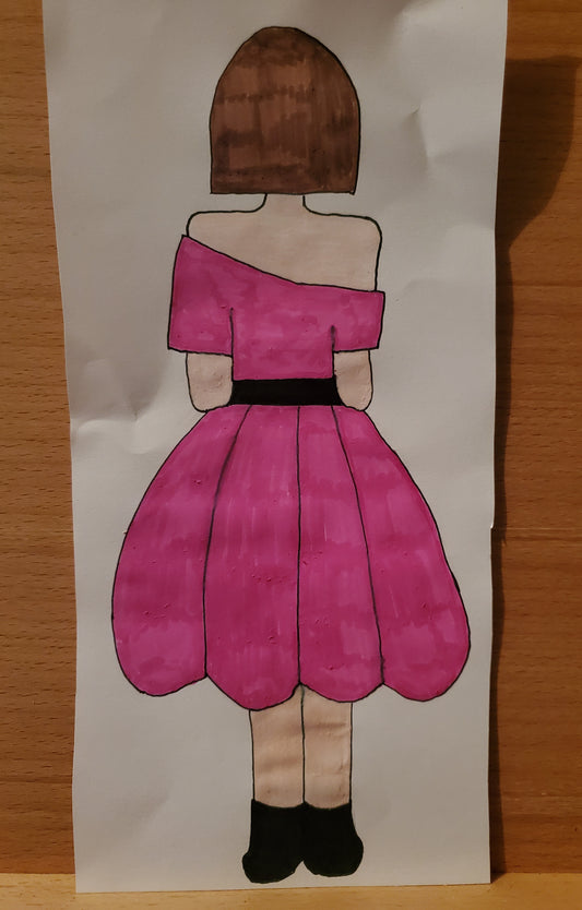 Girl with a pretty dress